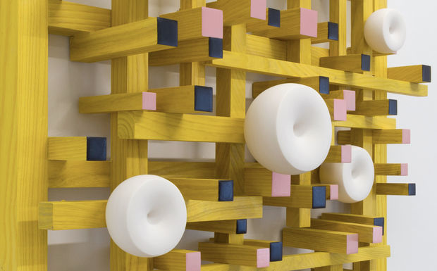 As the pieces call for through their bends, corners, and protrusions, Mie Kongo&rsquo;s (Chicago) ceramics strive for a unified whole...