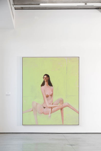 George Condo&rsquo;s Spiderwoman (2002) exemplifies this approach with a hybrid form that fuses the elegance of the classical nude with...