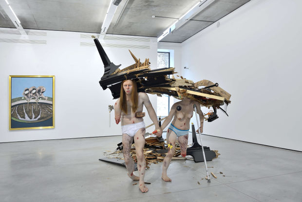 In Tony Matelli&rsquo;s unsettling sculpture Fucked Couple (2005&ndash;2007), the battered bodies of two intertwined figures evoke accident victims. Yet their...