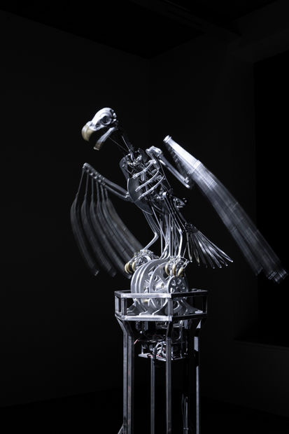 The Nerve Rack (2019) was originally site-specific for the former Ushu Seminary in County Durham. A life-size mechanical eagle was...