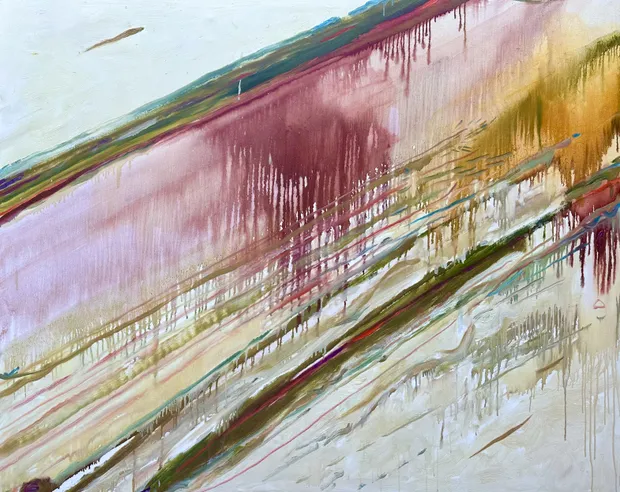 Sam Scott, Haiku, Ascending Zones series, 2000, oil on canvas, 48 x 60 in.