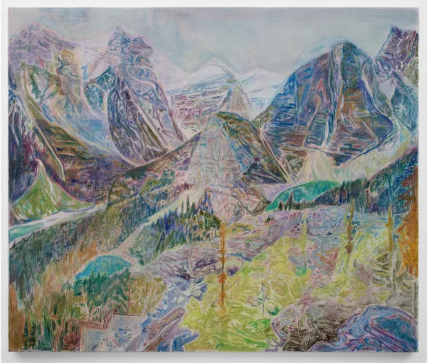 Colin Brant makes oil paintings on canvas, in a range of sizes from handheld to the scale of his outstretched...