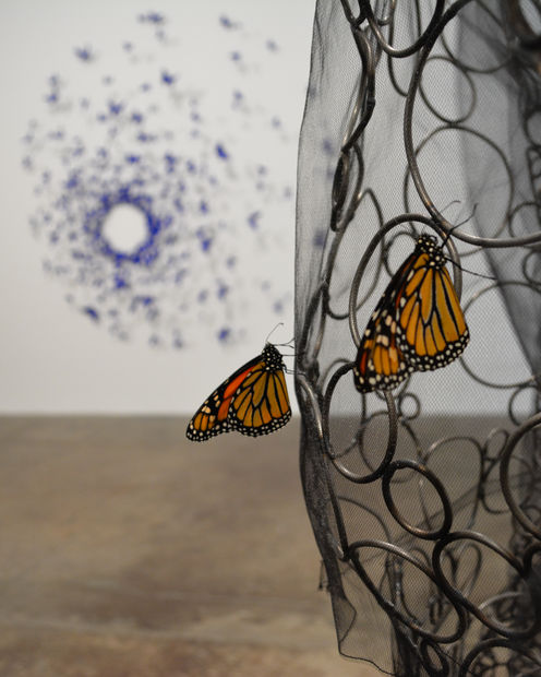 I am drawn to humble yet evocative materials; in this case, crushed beer cans from the streets of New York&mdash;every...