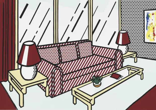 Red Lamps, 1990, published 1991 by Roy Lichtenstein