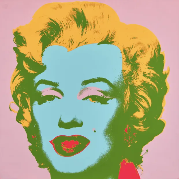 BACK TO: MARILYN SUITE In Marilyn (F. & S. II.28), Marilyn Monroe&rsquo;s face is rendered in a cool, saturated blue,...