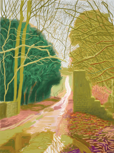The Arrival of Spring in Woldgate, 29th January, 2011 signed iPad print on paper