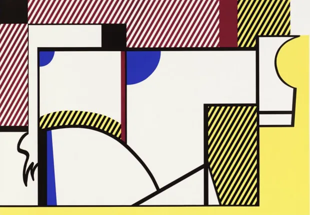Bull IV, 1973, is a print by Roy Lichtenstein form his Bull Profile series depicting a geometric bull