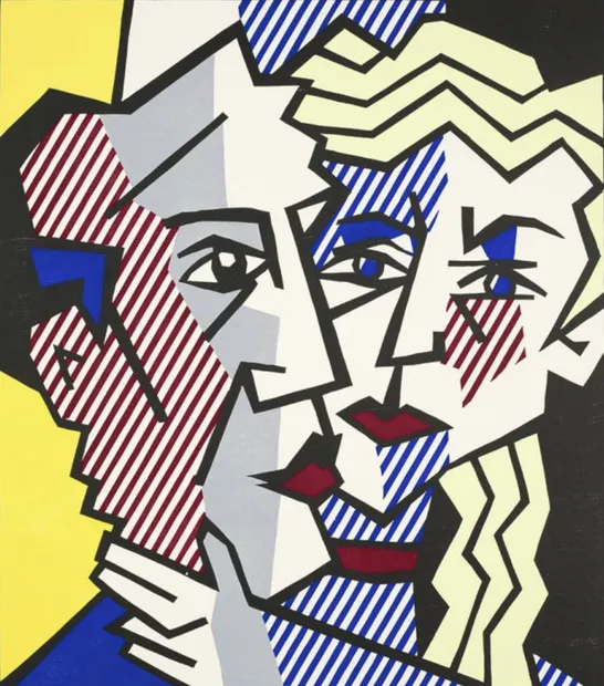 The Couple, 1980 is a woodcut by Roy Lichtenstein depicting a couple embraing each other