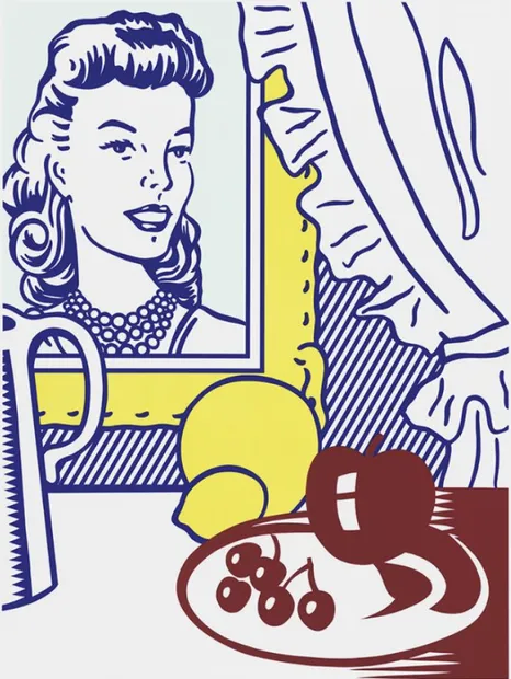 Still Life with Portrait, 1974 by Roy Lichtenstein