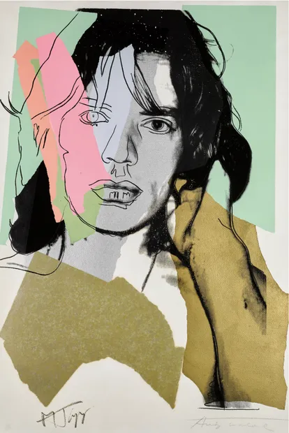 Andy Warhol Mick Jagger (F. & S. II.140) 1975 screenprint in colours, signed by Mick Jagger and Andy Warhol, edition of 250 with artist proofs