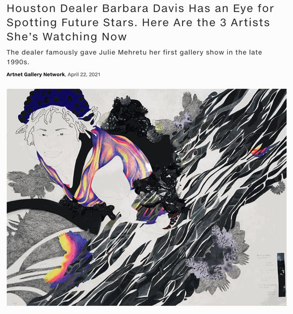 artnet News, Houston Dealer Barbara Davis Has an Eye for Spotting Future Stars. Here Are the 3 Artists She’s Watching...