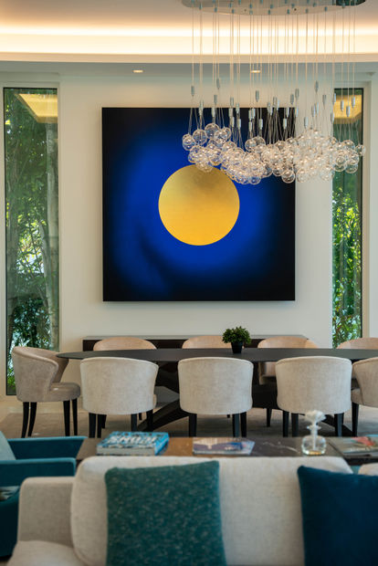 Lita Albuquerque 'Pigment on Panel and 24k Gold Leaf on Resin'