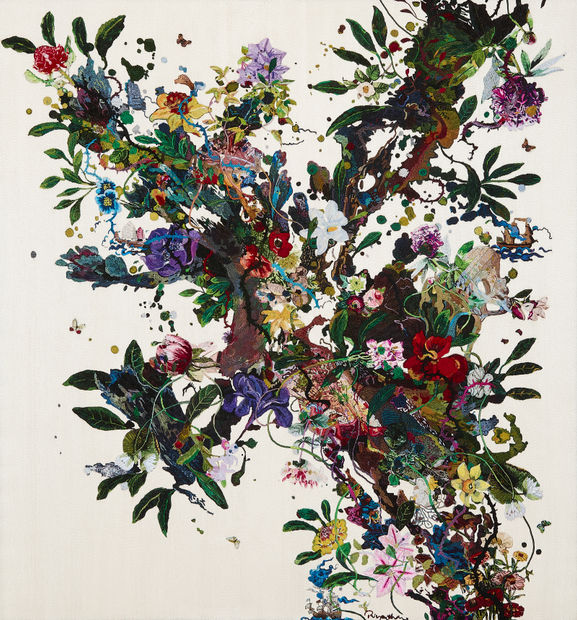 Milaaya Art&rsquo;s artisans meticulously translated Priyantha&rsquo;s Taprobane Series into embroidered masterpieces. Each piece reflects the lush textures and vibrant details...