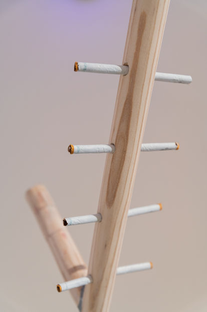 Franklin produces paintings and sculptures that depict or evoke the actions performed on the most quotidian stage, that of the...