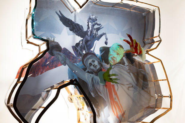 This piece evolved while I was working on it. I wanted to say something about climate change, the threat of...