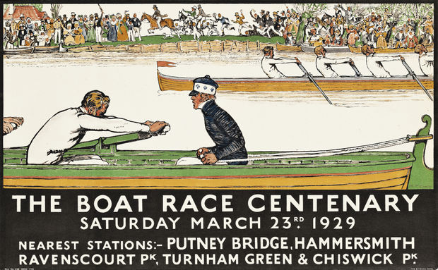 Most of these posters were not advertising the train lines themselves, but featured images focused on pastoral or unspoiled destinations...