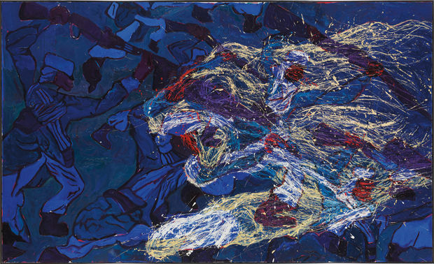 Morley’s use of wide-ranging source material to produce compositions with complex effects of flatness and depth informs his work across...