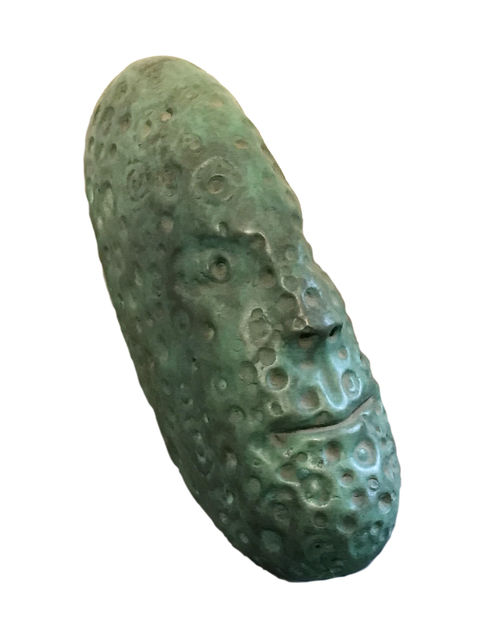 Cratered Moon (2013) comes from a series of bronze sculptures inspired by a group of 28 conte crayon drawings Wheelwright...