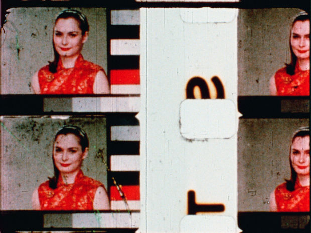 The title of Owen Land's 'Film in Which There Appear Edge Lettering, Sprocket Holes, Dirt Particles, Etc.' (1965-66) describes exactly...