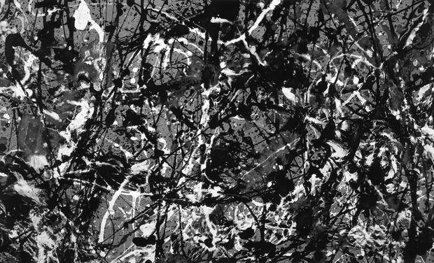 In After Pollock (Detail of Autumn Rhythm: Number 30, 1950) (2014) setzt Longos minutiös detaillierte und sorgfältig ausgeführte Zeichnung eines...