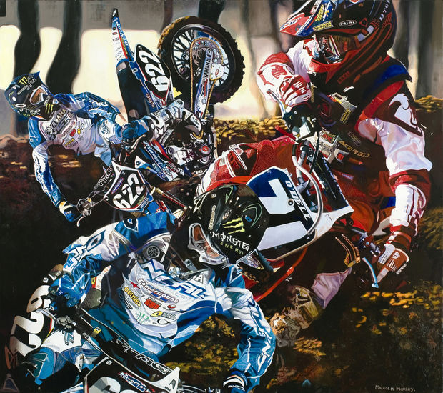 In Monster Energy, Morley presents the figure of an athlete as a mythic hero.