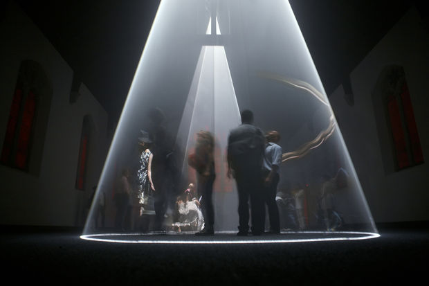 McCall refers to this paradoxical state as 'solid light': it appears to be opaque and solid, but it is, in...