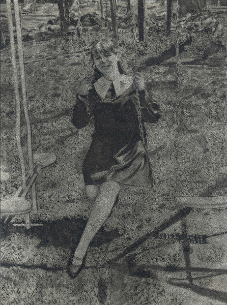 In the early 1960s, Artschwager began using found images &ndash; particularly from newspapers &ndash; as source material for grisaille paintings....