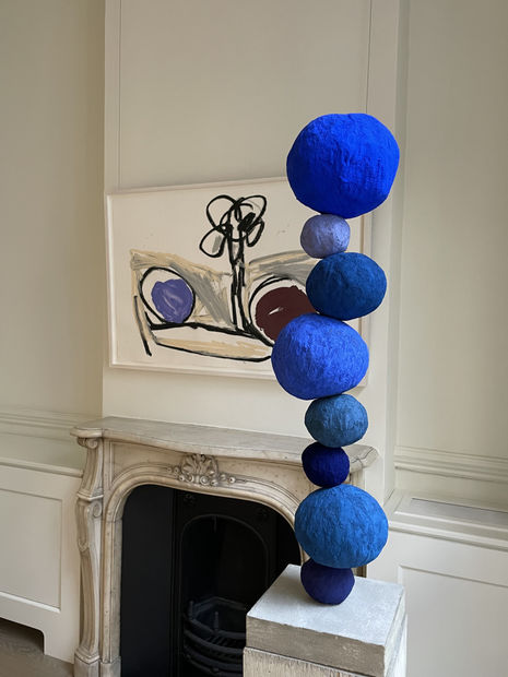 Installation view, Annie Morris, Timothy Taylor, London, 2021.