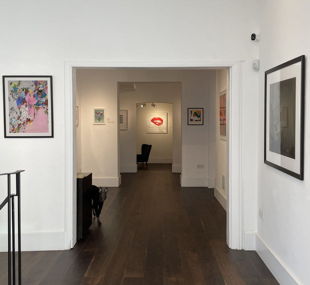 Installation view, All Art Great and Small, Dellasposa Gallery, 2021.