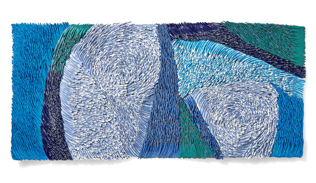 Bianca Severijns, paper art, paper artists, contemporary art, contemporary artist, artwork, 2022, Blues, Israel