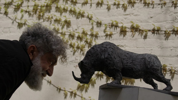Sculpting the Northern White Rhino, A collaboration between Zura and Mahala Gaylord