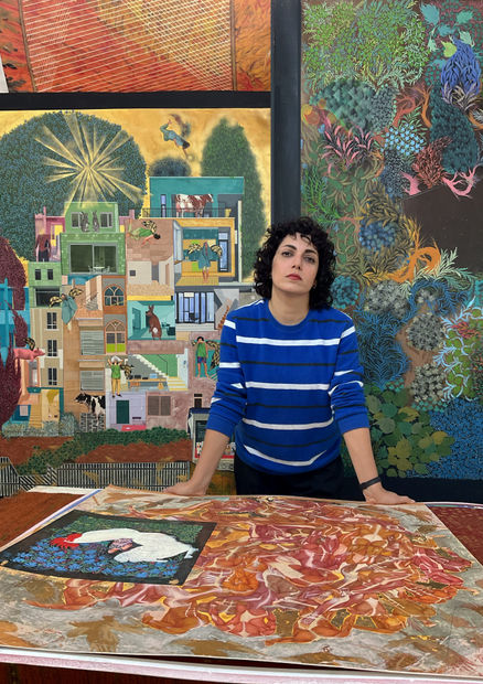 Maryam Ayeen (b. 1985, Bojnoord, Iran) holds a BA in Painting from Ferdowsi University, Mashhad, Iran. Her work follows an...