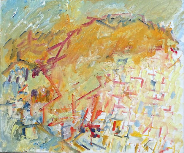 Jerusalem – Mount of Olives, 1994, Oil on canvas, 64 x 76cm