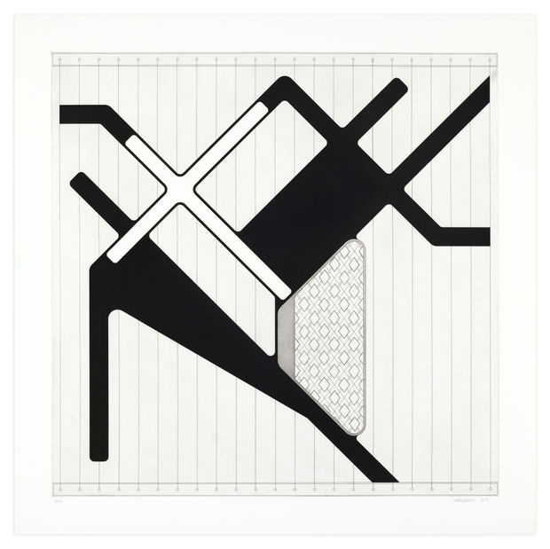 Etching from Jacob Hashimoto's Lemmata series