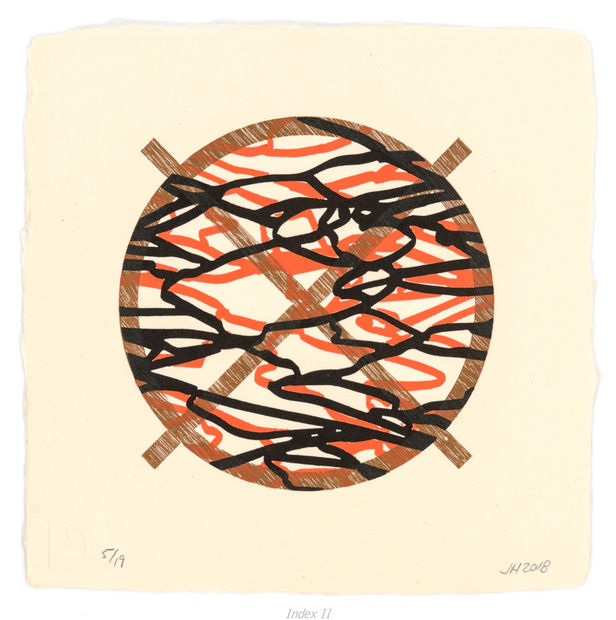 Since 2017, Jacob Hashimoto and Durham Press have been exploring prints which reference the bamboo and paper kites Hashimoto uses...