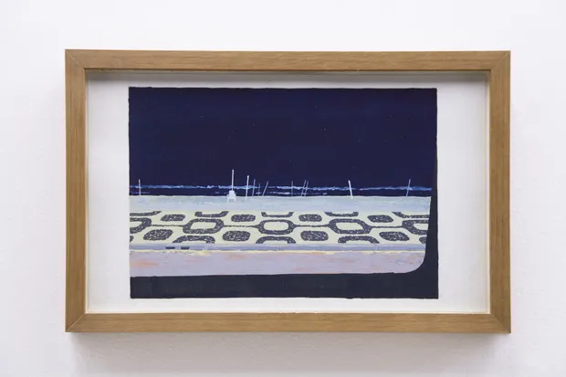 O mar mudou subitamente A praia de Ipanema é um ponto de fuga. Desse ponto de vista de dentro da...