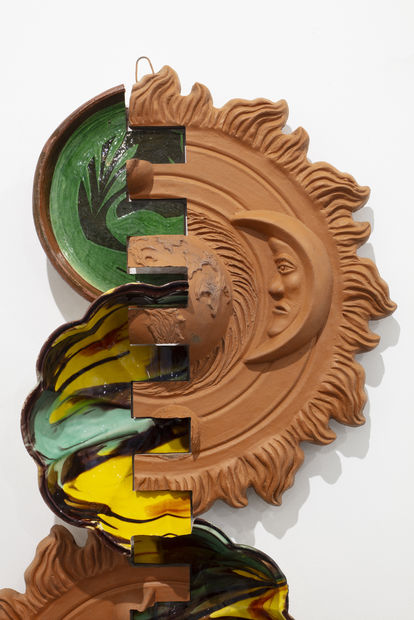 Javier Carro Temboury Intercontainers (Inciso en el curso natural de las cosas), 2025 Used ceramic, industrial cut 100 x 50...