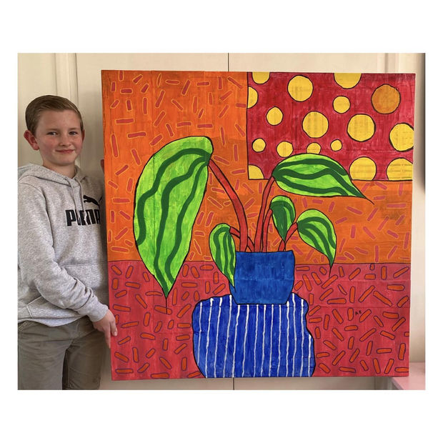 9 - 13 age group winner, Archie Elliot aged 11, Inspired by David Hockney
