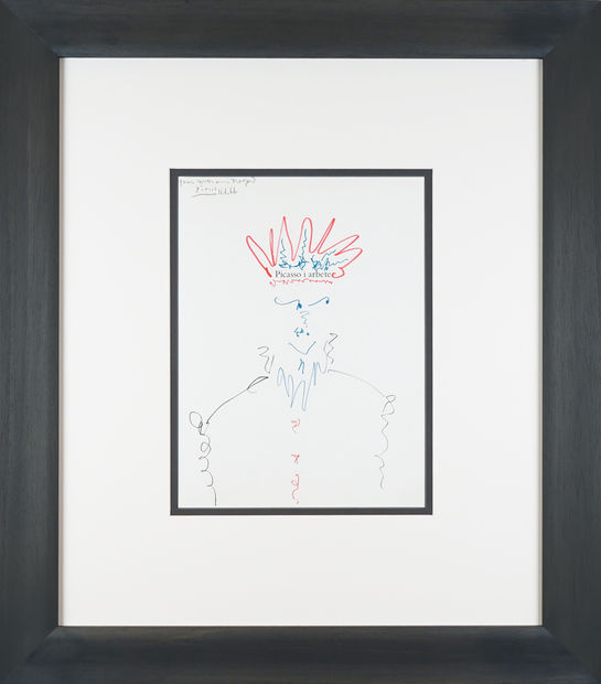 Original Drawings: Picasso's drawings, executed with various media such as pencil, ink, and charcoal, capture the spontaneity and fluidity of...