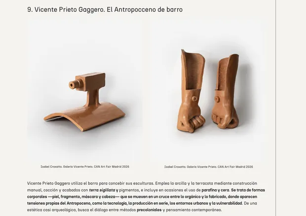 Vicente Prieto Gaggero featured by ROOM Diseño in a selection of artists from CAN Art Fair Madrid, NEWS | Madrid,...