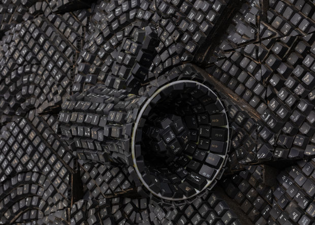 Sime’s work achieves effects from dense narrative to austere modernist abstraction. The artist resists the collagist’s shorthand of using discarded...