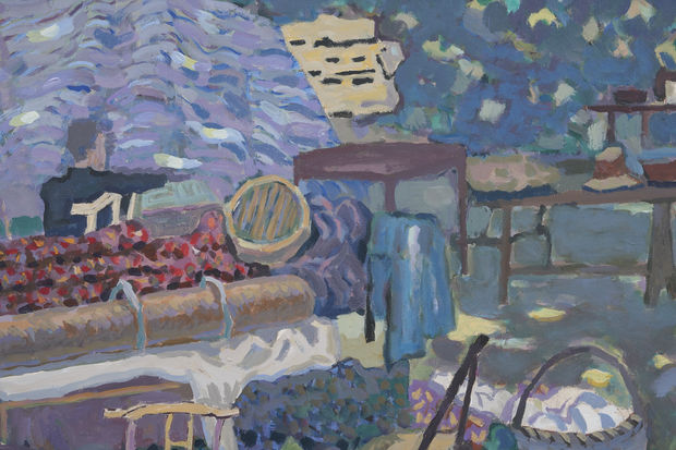 In these works, Ji shifts from his established medium of ink and watercolor on paper to create vibrant paintings on...