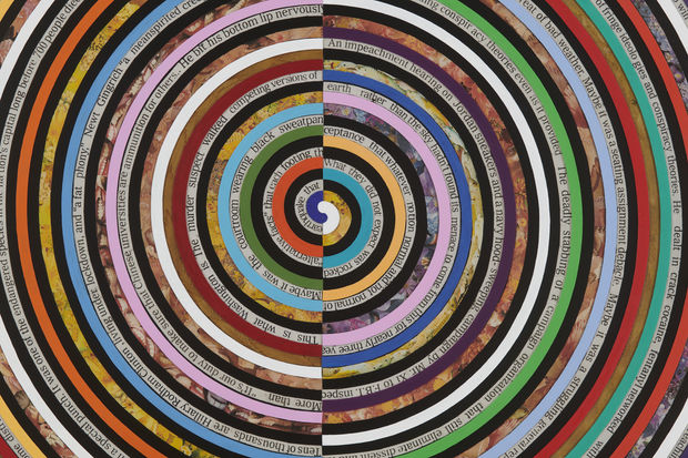 'As in Cubism or Dada, printed words are liberated from the tyranny of syntax and their intended signification, only to...