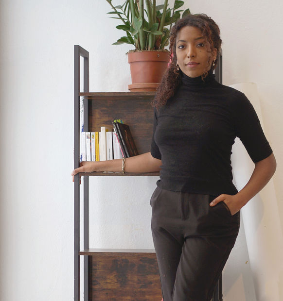 Johanna Mirabel's (b. 1991 Colombes, France; lives and works in Paris) painting develops in delicate layers where characters are superimposed,...