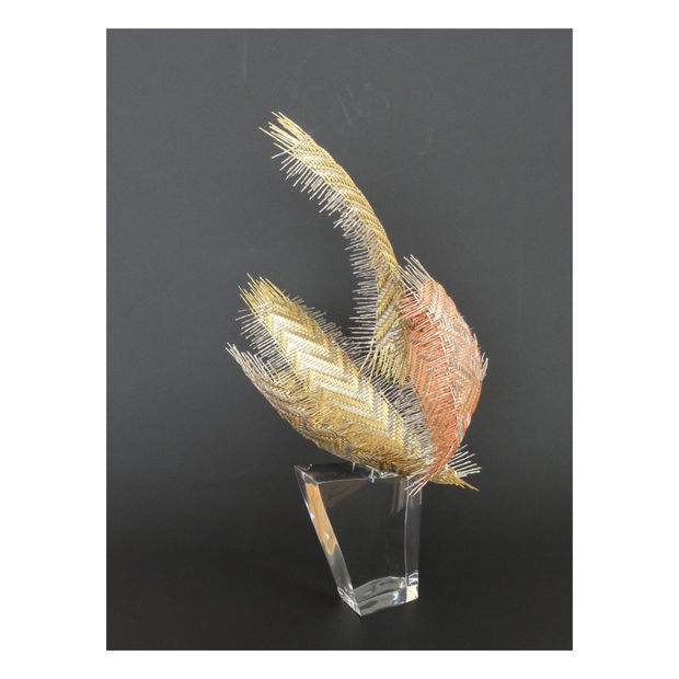 In his earlier works like Kaze no homura (Wind's flame) Iede allows the remnants of the weaving process to remain,...