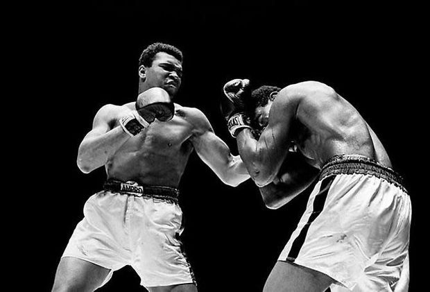 Walter Iooss Jr., Muhammad Ali and Ernie Terrell, at the Houston Astrodome, 1967, 1967