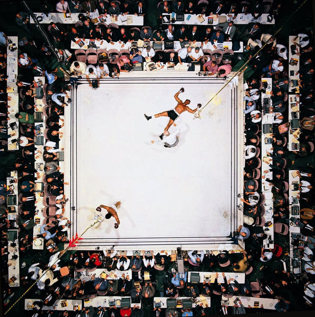 Neil Leifer (United States, b. 1942), Muhammad Ali knocks out Cleveland Williams at the Astrodome, Houston, 1966 (Printed Later)