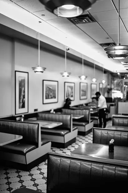 We survived it so why not try to bear with it! I started working at the diner in June or...