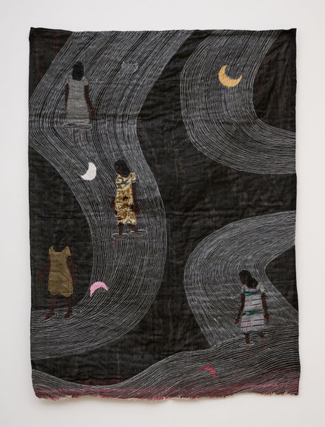 “Through its dreamlike stitched composition, the work is an exploration of the ties between the female body and nature. With...