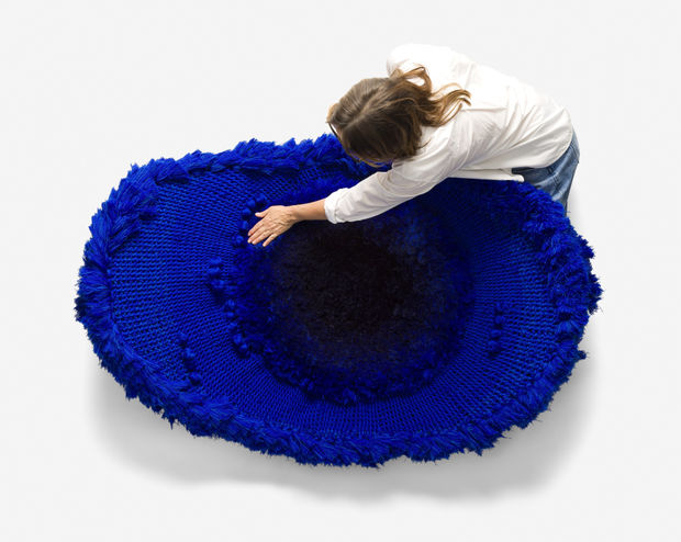 'Within the weaving, knots and entanglements appear as repeated gestures where attention gathers and steadies. The knots act as points...